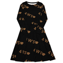 Load image into Gallery viewer, William & Whitney London All-over print long sleeve midi dress