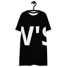 Load image into Gallery viewer, William & Whitney London Black T-shirt dress