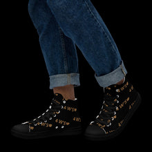 Load image into Gallery viewer, William & Whitney London All-over printed Men’s high top canvas shoes