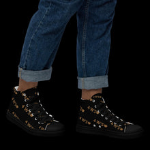 Load image into Gallery viewer, William & Whitney London All-over printed Men’s high top canvas shoes