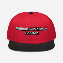 Load image into Gallery viewer, William & Whitney London Red Snapback Hat