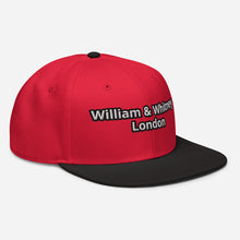 Load image into Gallery viewer, William & Whitney London Red Snapback Hat