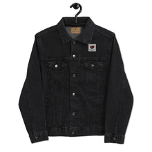 Load image into Gallery viewer, William & Whitney London black Unisex denim jacket