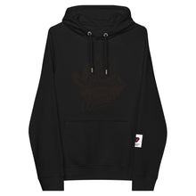 Load image into Gallery viewer, William & Whitney london Black Unisex eco raglan hoodie