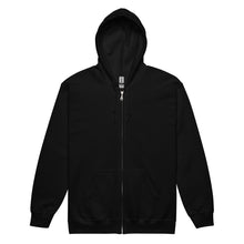 Load image into Gallery viewer, William & Whitney London black Unisex heavy blend zip hoodie
