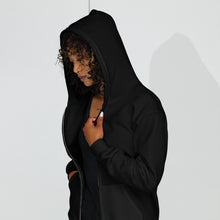 Load image into Gallery viewer, William & Whitney London black Unisex heavy blend zip hoodie