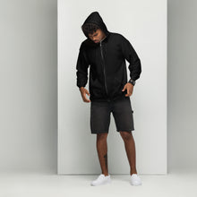 Load image into Gallery viewer, William & Whitney London black Unisex heavy blend zip hoodie