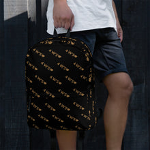 Load image into Gallery viewer, William & Whitney London black all-over print Backpack