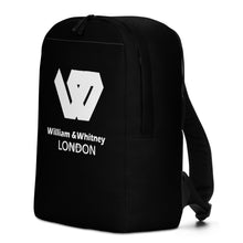 Load image into Gallery viewer, William & Whitney London black Minimalist Backpack