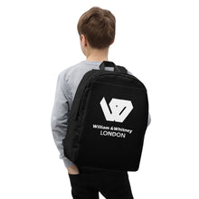 Load image into Gallery viewer, William & Whitney London black Minimalist Backpack