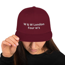 Load image into Gallery viewer, William & Whitney London Snapback Hat