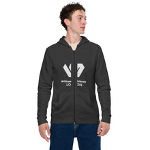Load image into Gallery viewer, William & Whitney London Unisex basic zip hoodie