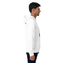 Load image into Gallery viewer, William & Whitney London white Unisex eco raglan hoodie