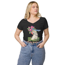 Load image into Gallery viewer, Women’s fitted v-neck t-shirt