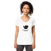 Load image into Gallery viewer, Women’s fitted v-neck t-shirt