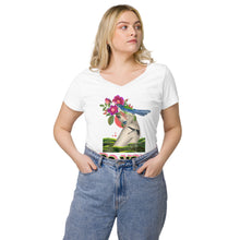 Load image into Gallery viewer, Women’s fitted v-neck t-shirt