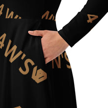 Load image into Gallery viewer, William &amp; Whitney London All-over print long sleeve midi dress
