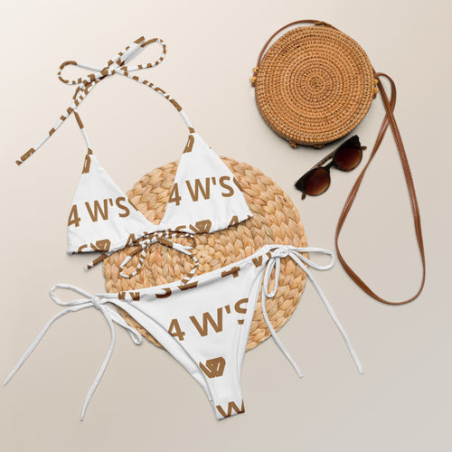 William & Whitney London All-over print recycled string bikini