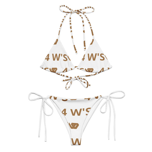 William & Whitney London All-over print recycled string bikini