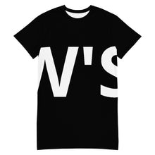 Load image into Gallery viewer, William &amp; Whitney London Black T-shirt dress
