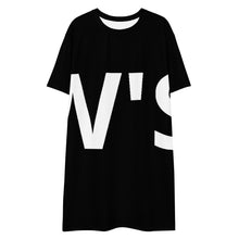 Load image into Gallery viewer, William &amp; Whitney London Black T-shirt dress
