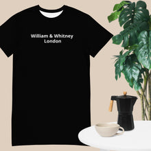 Load image into Gallery viewer, William &amp; Whitney London Black T-shirt dress
