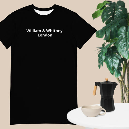 William & Whitney London Black T-shirt dress