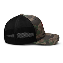 Load image into Gallery viewer, William &amp; Whitney London Camouflage trucker hat
