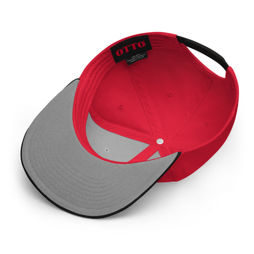 William & Whitney London Red Snapback Hat