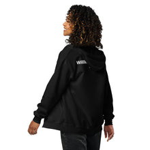 Load image into Gallery viewer, William &amp; Whitney London black Unisex heavy blend zip hoodie
