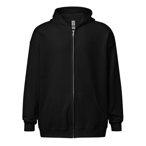 William & Whitney London black Unisex heavy blend zip hoodie