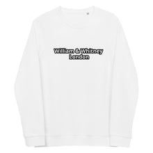 Load image into Gallery viewer, William &amp; Whitney London Unisex organic raglan sweatshirt
