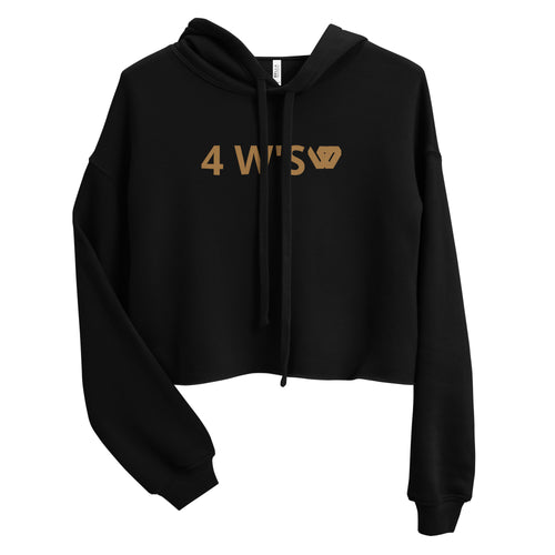 William & Whitney London ladies Black Crop Hoodie