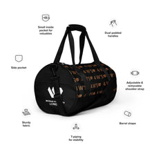 Load image into Gallery viewer, William &amp; Whitney London All-over print gym bag
