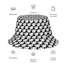 Load image into Gallery viewer, William &amp; Whitney London all over print Reversible bucket hat
