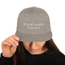 Load image into Gallery viewer, William &amp; Whitney London Snapback Hat

