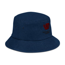Load image into Gallery viewer, William &amp; Whitney London Denim bucket hat
