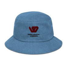 Load image into Gallery viewer, William &amp; Whitney London Denim bucket hat
