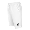 William & Whitney London Men's fleece shorts White