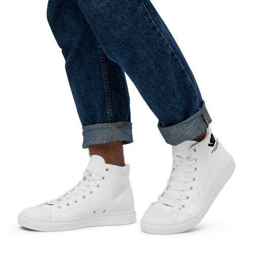 Men’s high top canvas shoes