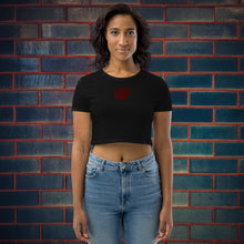 Load image into Gallery viewer, William &amp; Whitney London Logo Embroidery  Organic Crop Top

