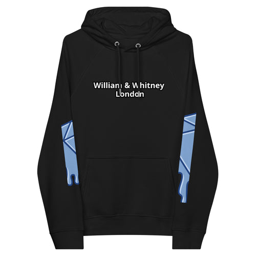 William & Whitney London Unisex eco raglan hoodie