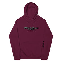Load image into Gallery viewer, William &amp; Whitney London Unisex eco raglan hoodie
