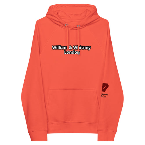 William & Whitney London Unisex eco raglan hoodie