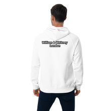 Load image into Gallery viewer, William &amp; Whitney London white Unisex eco raglan hoodie
