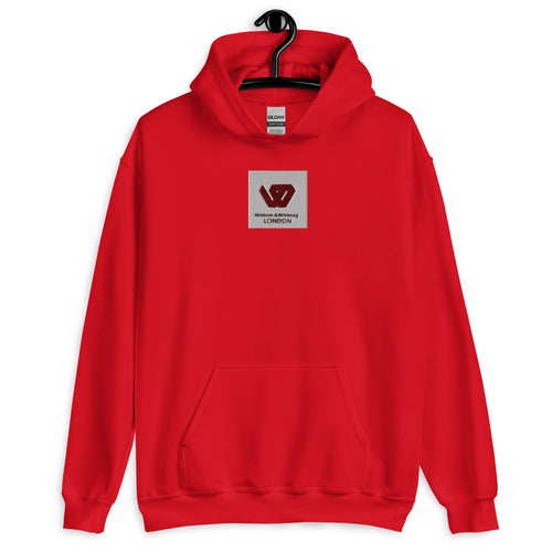 William & Whitney London Red Unisex Hoodie