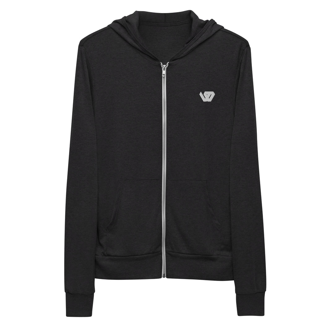 William & Whitney London Unisex zip hoodie