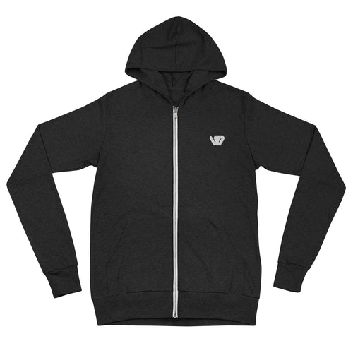 William & Whitney London Unisex zip hoodie