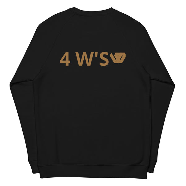 William & Whitney London Unisex organic raglan sweatshirt