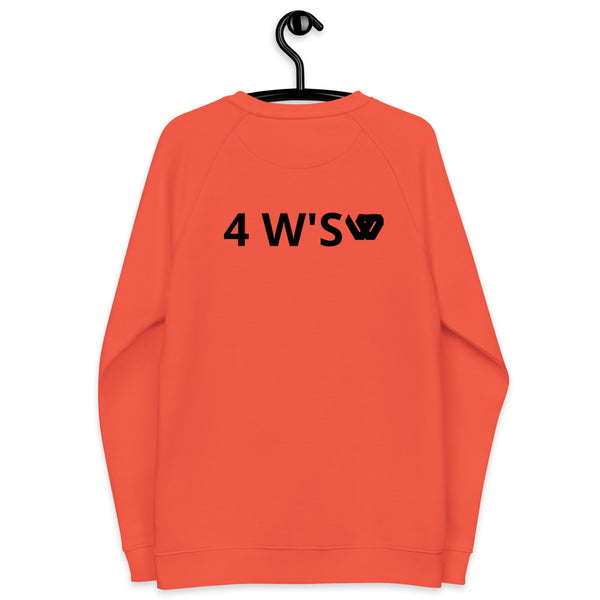 William & Whitney London Unisex organic raglan sweatshirt